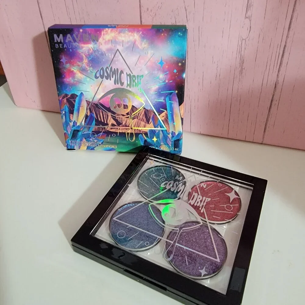 MAVEN BEAUTY Cosmic Drip Eyeshadow Palette Nova High-Intensity Color NIB